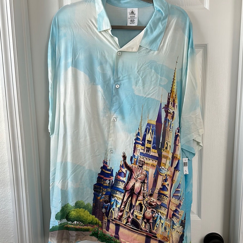 Disney World 50th Castle Print Men's Shirt